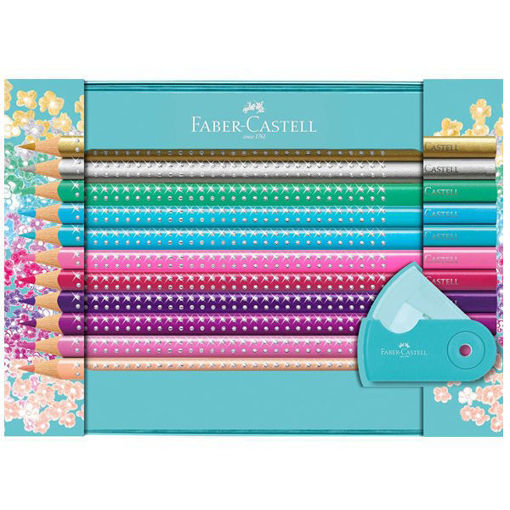 Ξυλομπογιές Faber-Castell Grip Sparkle σετ 20 τεμαχίων 201641 EAN 4005402016419 Lichnaribooks