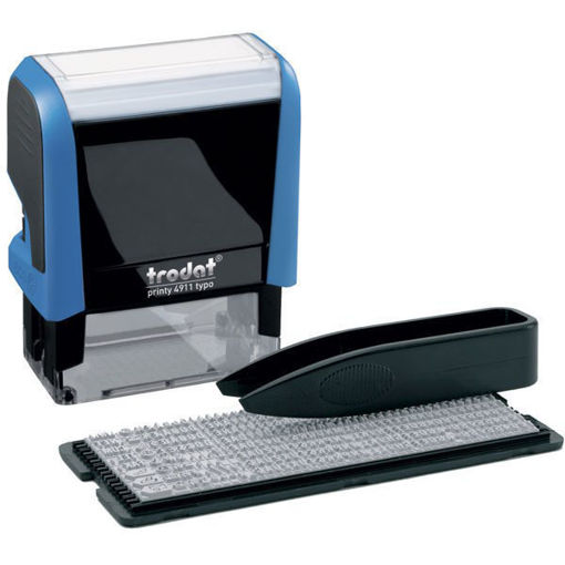 Σφραγίδα Trodat 4911 με ψηφίδες 3 γραμμών Λατινικής γραφής και ενσωματωμένο μελανοδοχείο EAN 9008056431961