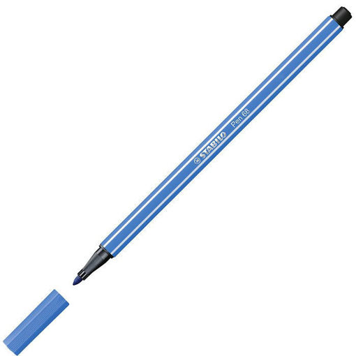 Stabilo Pen 68/41 σε κλασικό μπλε χρώμα, μύτη 1mm για ζωγραφική και σημειώσεις – EAN 4006381333276 – Lichnaribooks