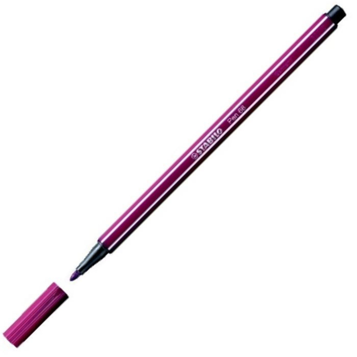Stabilo Pen 68/19 σε έντονο μοβ χρώμα με μύτη 1mm, ιδανικό για σχολική και καλλιτεχνική χρήση – EAN 4006381333139 – Lichnaribooks