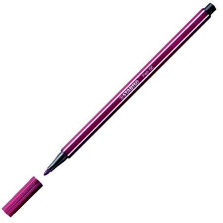 Stabilo Pen 68/19 σε έντονο μοβ χρώμα με μύτη 1mm, ιδανικό για σχολική και καλλιτεχνική χρήση – EAN 4006381333139 – Lichnaribooks