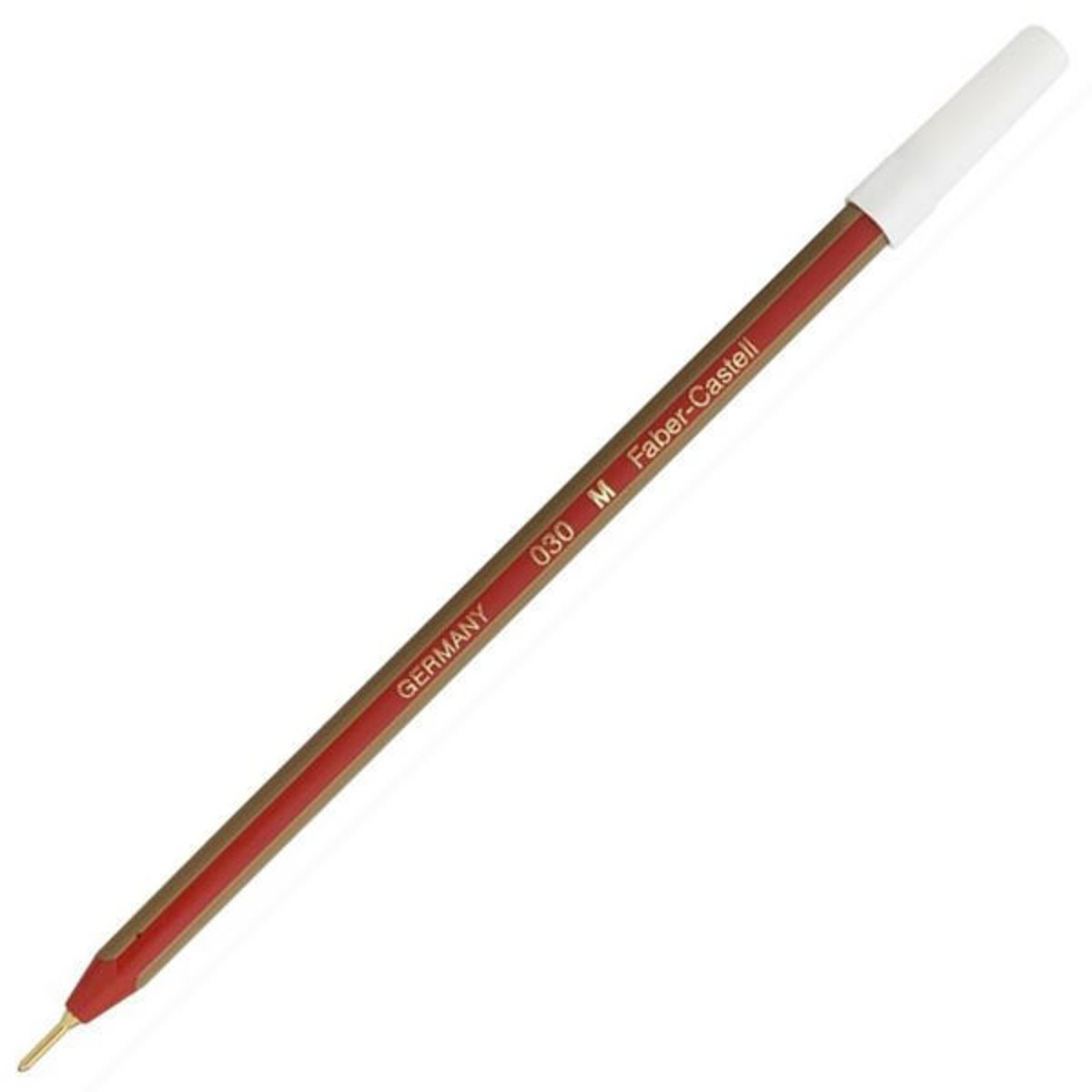 Κόκκινο στυλό διαρκείας Faber-Castell Goldfaber 030 M με αεριζόμενο καπάκι 4005401028956.