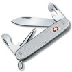 Σουγιάς Victorinox Pioneer Alox σε ασημί με ραβδωτές πλάκες αλουμινίου