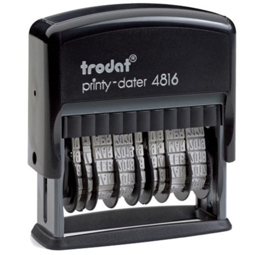Trodat 4816 σφραγίδα ημερομηνίας διπλή με αριθμούς 092399801849 Lichnaribooks