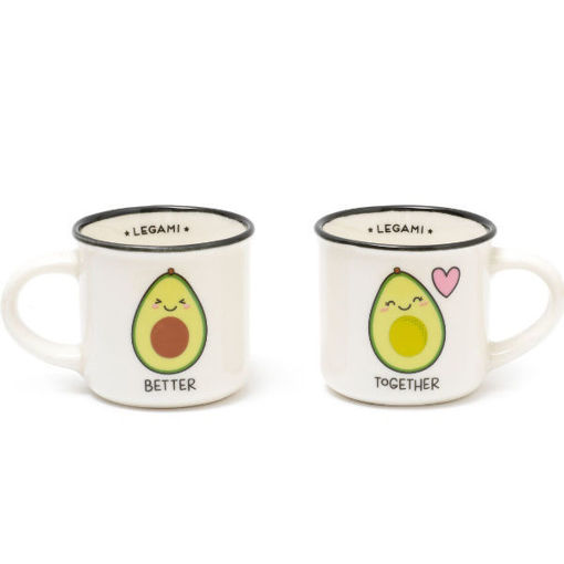 Σετ φλιτζάνια Legami Espresso for Two Avocado 2 τεμαχίων από πορσελάνη, EAN 8054320566526, Lichnaribooks