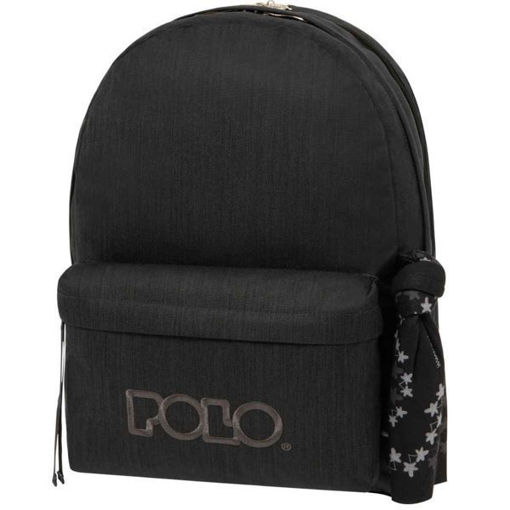 Τσάντα Polo Double Scarf blue black 901235-5001 σχολική — Κωδικός ΕΑΝ: 5201927118969 — Lichnaribooks.