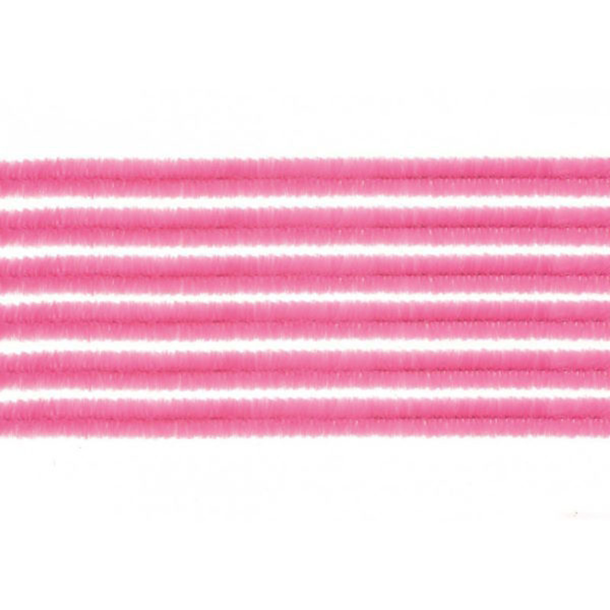 Σύρμα πίπας Glorex ροζ 8mm x 50cm πακέτο 10 τεμαχίων 7610877301082