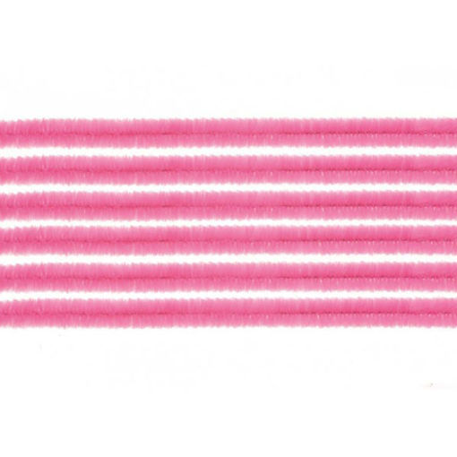 Σύρμα πίπας Glorex ροζ 8mm x 50cm πακέτο 10 τεμαχίων 7610877301082