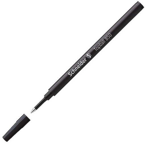 Ανταλλακτικό rollerball Schneider Topball 850 μαύρο χρώμα με μύτη 0.5mm για στυλό γραφής.