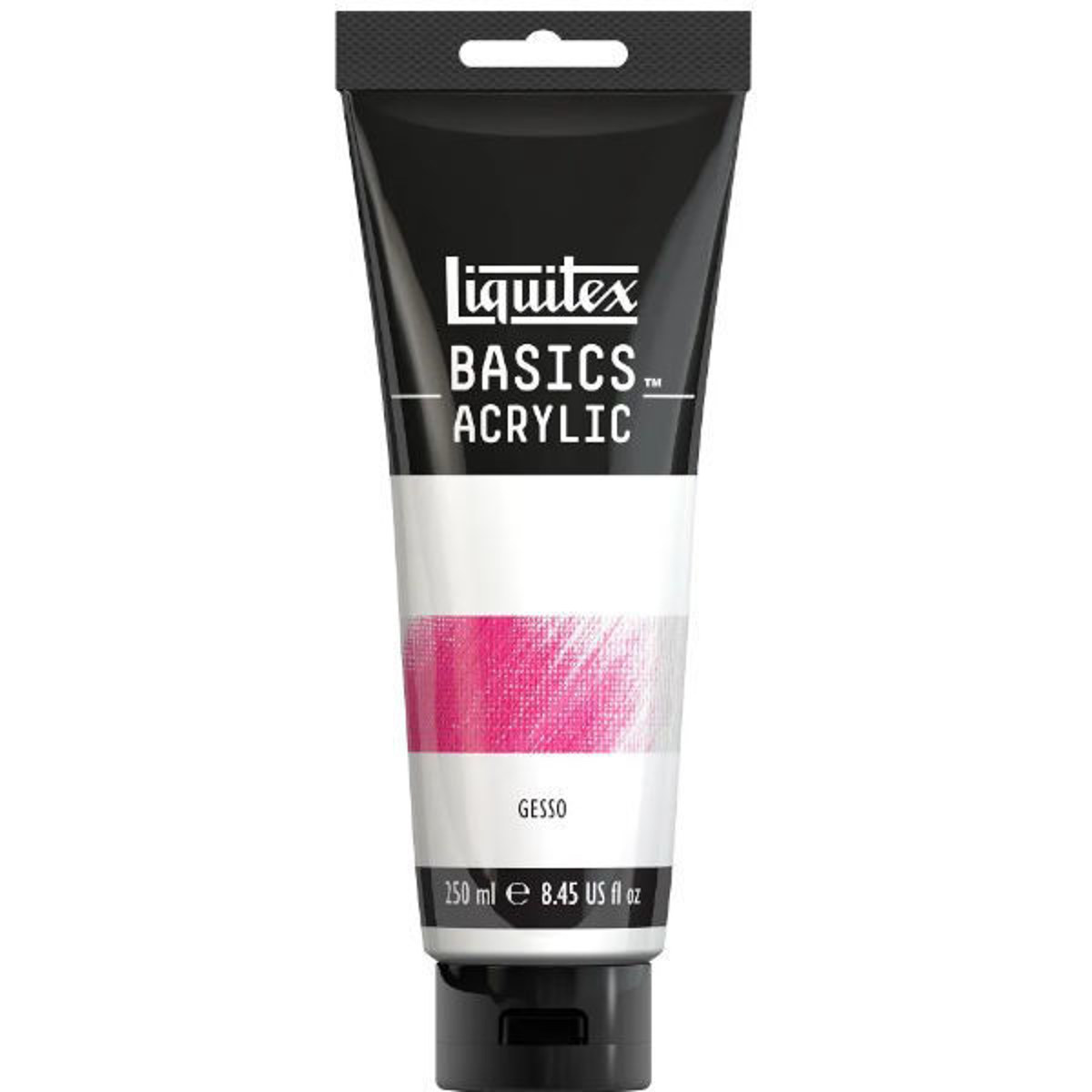 Μπουκάλι λευκού Gesso Liquitex Basics 250ml για προετοιμασία καμβά