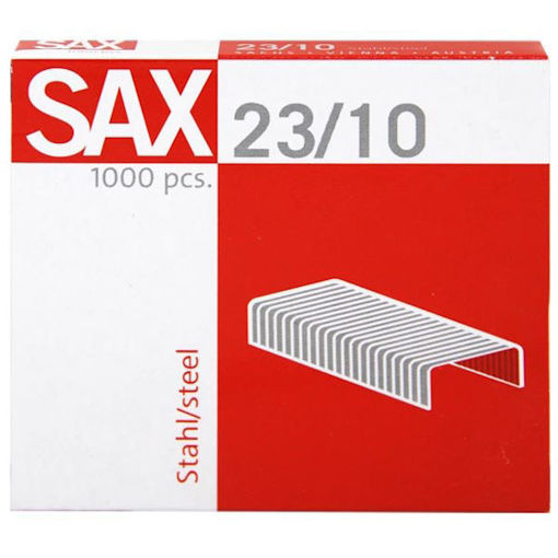 Συσκευασία με σύρματα συρραφής SAX νούμερο είκοσι τρία δέκα χιλίων τεμαχίων για βαριά χρήση