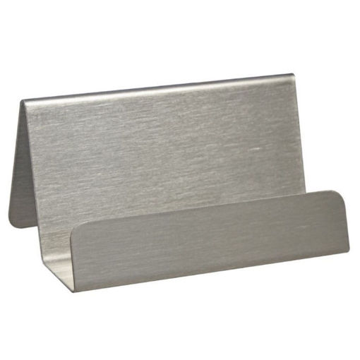 Θήκη για κάρτες μεταλλική Steel επιτραπέζια βάση επαγγελματικών καρτών 8713512086944 Lichnaribooks