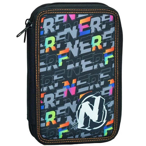 Εικόνα της Κασετίνα διπλή γεμάτη Nerf Pattern Gim 336-34100