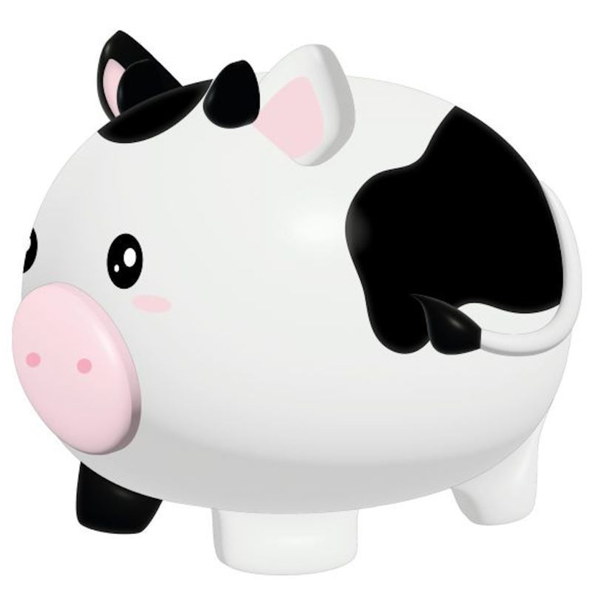 Κουμπαράς i-Total XL Cow πλαστικός σε σχέδιο αγελάδας 18x15x16cm – Barcode EAN 8059037071110 – Lichnaribooks