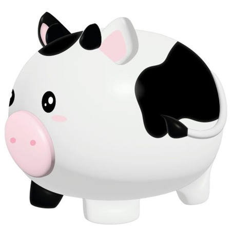 Κουμπαράς i-Total XL Cow πλαστικός σε σχέδιο αγελάδας 18x15x16cm – Barcode EAN 8059037071110 – Lichnaribooks