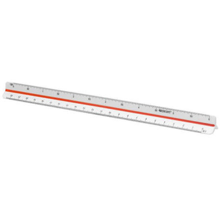 Κλιμακόμετρο Westcott 30cm E-10163 με κλίμακες 1:20 έως 1:125 για τεχνικό σχέδιο, EAN 4027521512337, Lichnaribooks
