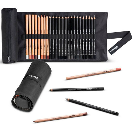 Lyra Rembrandt Sketching Roll σετ 24 μολυβιών 4084900215487 διαθέσιμο στο Lichnaribooks