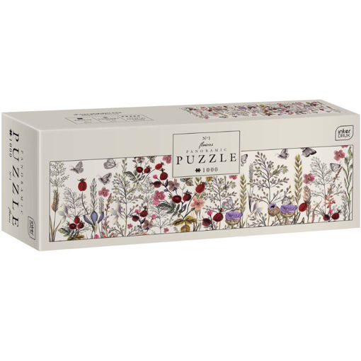 Παζλ Interdruk Panoramic Flowers 1 1000 κομματιών με λουλούδια – Barcode EAN 5902277326263 – Lichnaribooks