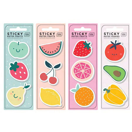 Εικόνα της Χαρτάκια αυτοκόλλητα Interdruk Tutti Frutti 3x75φ. Assort 310095