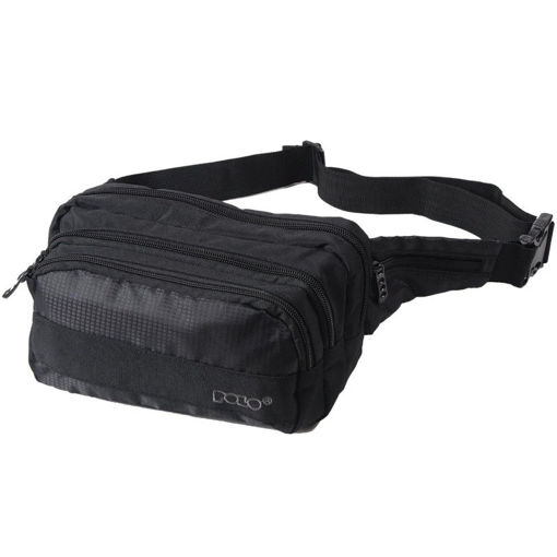 Εικόνα της Τσαντάκι μέσης Polo Double square black 908106-2000