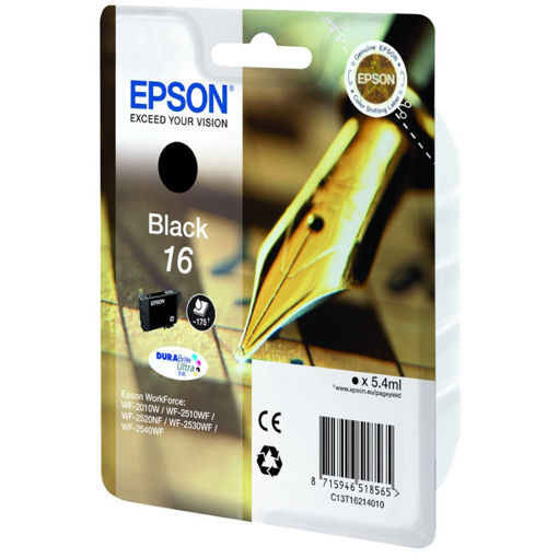 Μελάνι Epson 16 Black T162140 5.4ml αυθεντικό — 8715946624884 Lichnaribooks