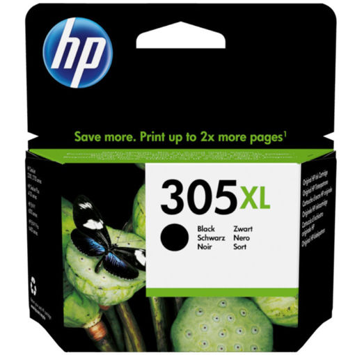 HP 305XL Μαύρο Μελάνι 3YM62AE – Γνήσιο υψηλής απόδοσης για HP DeskJet & ENVY εκτυπωτές