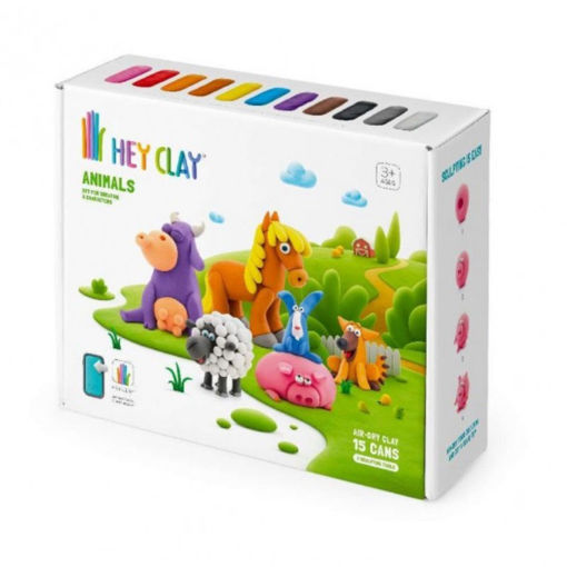 Εικόνα της Hey Clay Animals Πολύχρωμος Πηλός 15012