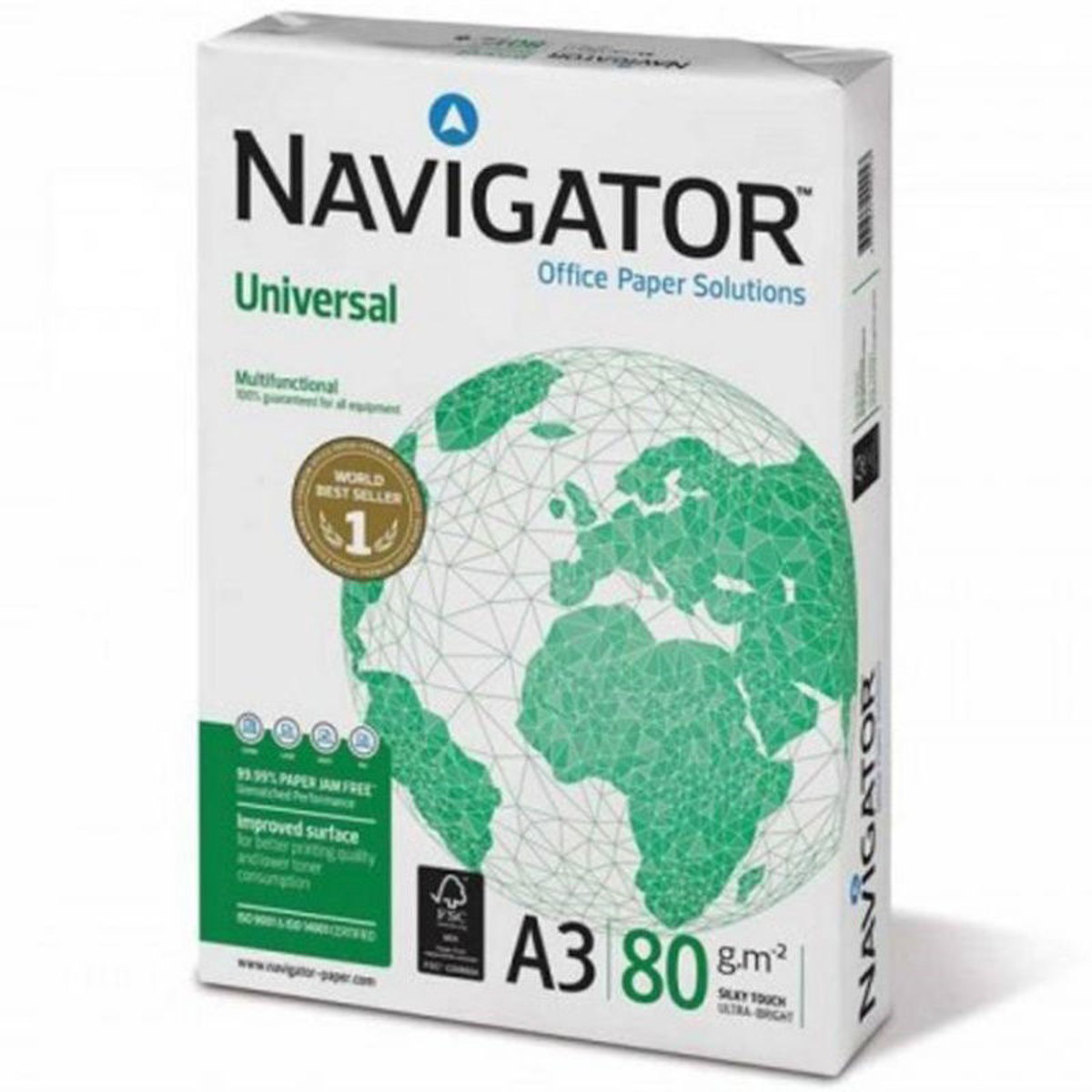 Navigator χαρτί A3 80gr, 500 φύλλα – κατάλληλο για εκτυπώσεις μεγάλου μεγέθους και σχέδια