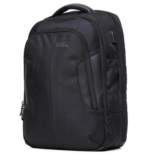 Εικόνα της Τσάντα σακίδιο Polo Techera black 9-02-010-2000