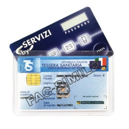 Θήκη πιστωτικής κάρτας Arda διάφανη 2 θέσεων PVC – Κωδικός 0122 – EAN 8007627012234