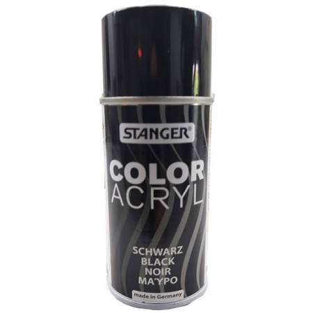 Συσκευασία σπρέι βαφής Stanger Color μαύρο 150ml