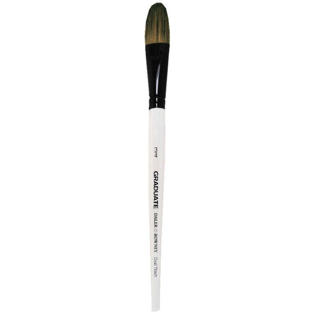 Πινέλο Daler Rowney Pony Synthetic Oval Wash Short Handle No. 3/4 5011386081519 Lichnaribooks