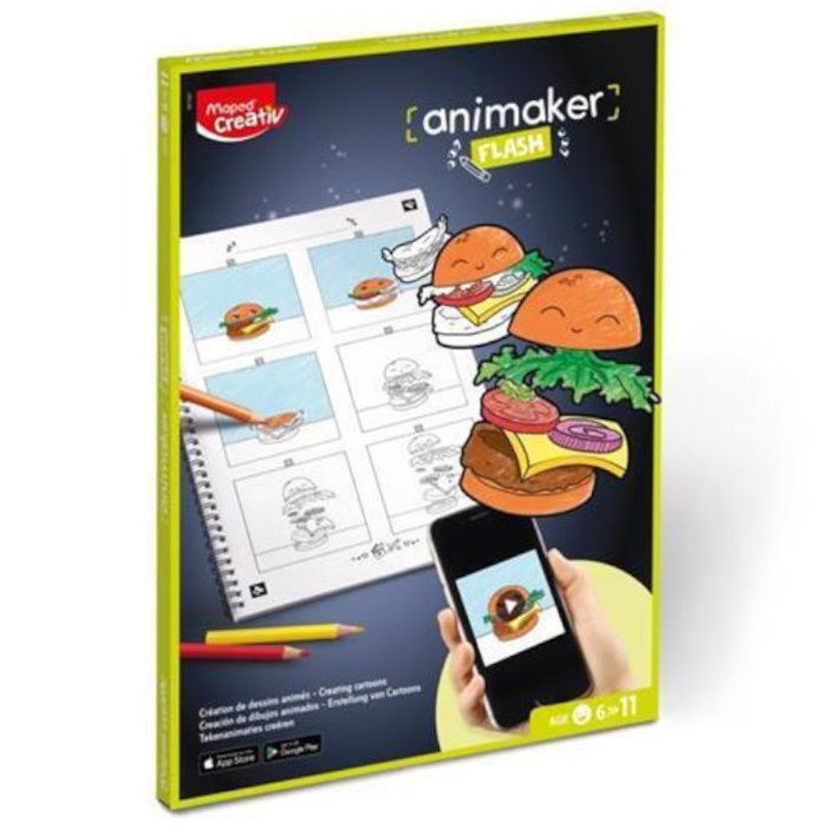 Animaker Flash Pop Maped Creativ σετ δημιουργίας κινούμενων σχεδίων