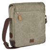 Λεπτομέρεια υλικού τσάντας ώμου Camel Active Air χακί Vintage Washed Canvas