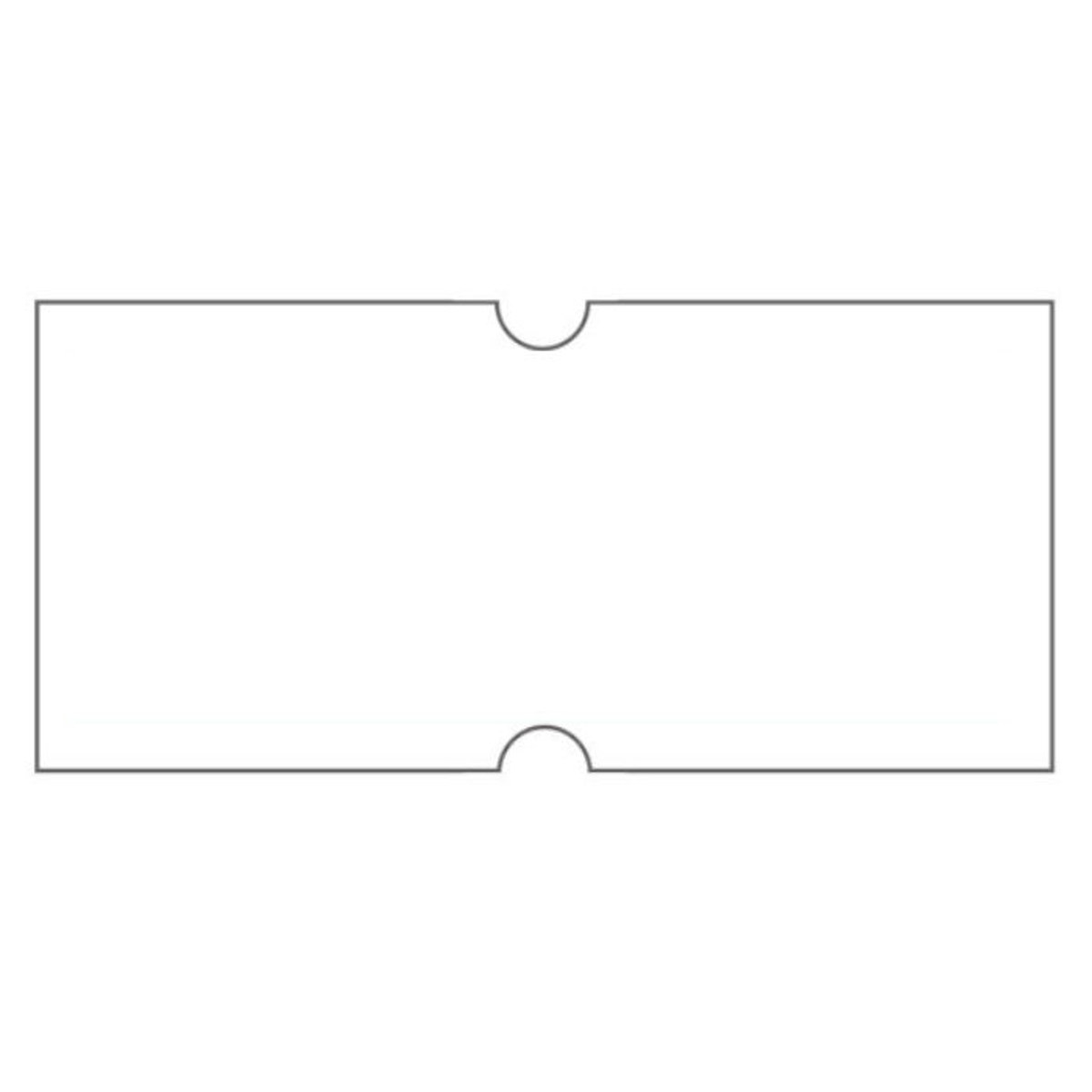 Εικόνα της Ετικέτες ετικετογράφου 21x12mm 25000τεμ. λευκές με τρύπα