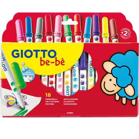 Μαρκαδόροι Giotto be-bè 18 τεμαχίων 8000825048906 Lichnaribooks