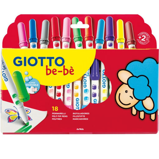 Μαρκαδόροι Giotto be-bè 18 τεμαχίων 8000825048906 Lichnaribooks