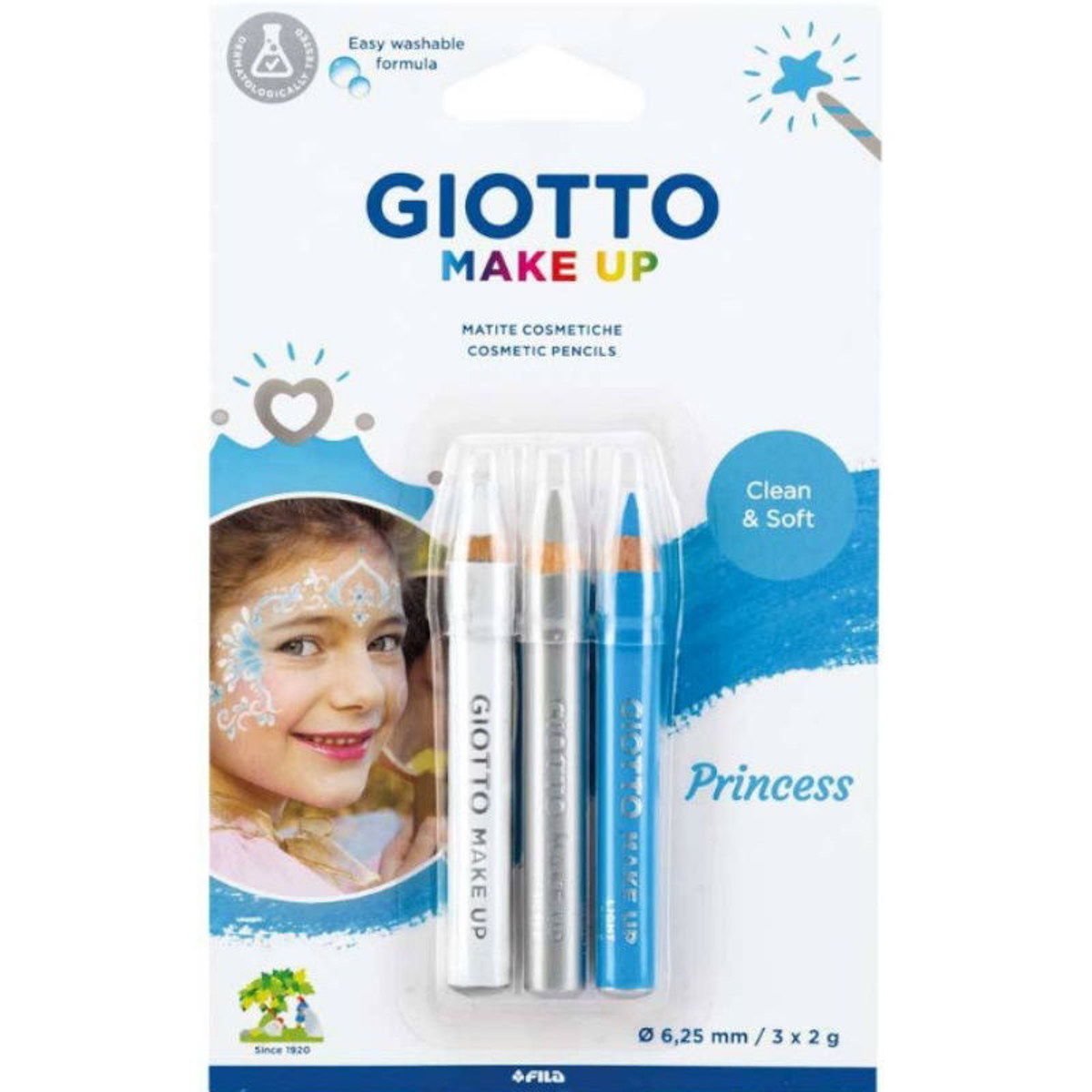 Σετ μολυβιών προσώπου Giotto Make Up με θέμα την πριγκίπισσα