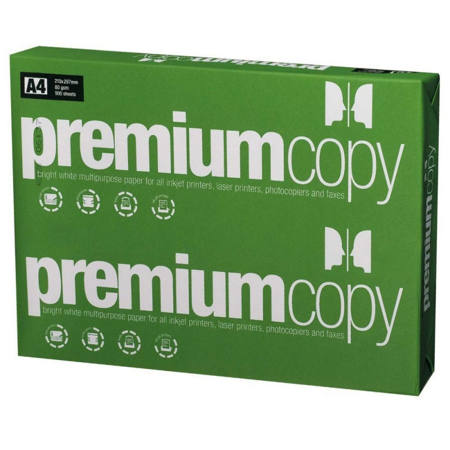 Χαρτί Α4 500 φύλλων 80gr Premium Copy ιδανικό για εκτυπώσεις και φωτοτυπίες, EAN 5205616065831.