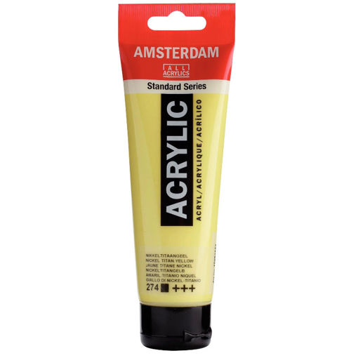 Εικόνα της Acrylic Amsterdam 120ml 274 Nickel Titanium Yellow Talens