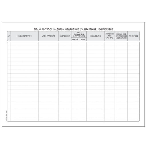 Βιβλίο Υποψήφιων Οδηγών Πρακτική Εκπαίδευση Typotrust 554α EAN 5203358554101