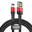 Baseus Braided USB to Lightning Cable 1m Red — Barcode 6953156283336 Lichnaribooks