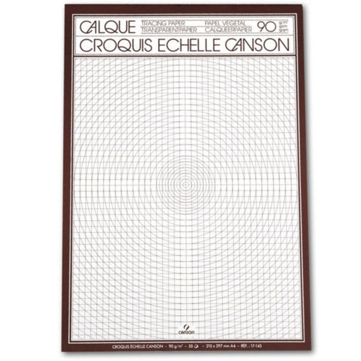 Χαρτί Canson Transparent A4 90g 50 φύλλα, διάφανο χαρτί υψηλής ποιότητας για ιχνογράφηση, EAN 3148950171436, Lichnaribooks