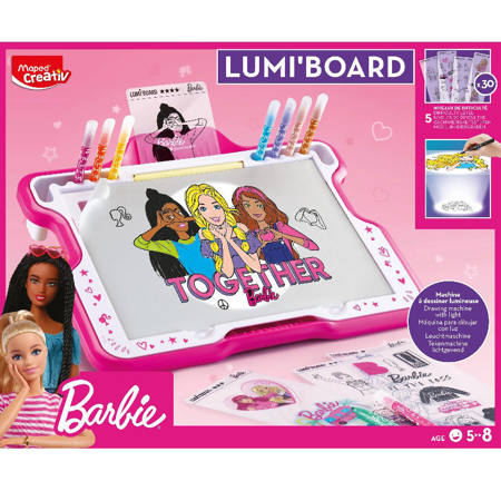 Φωτεινός πίνακας Maped Creative Lumi Board Barbie 907061 για εκμάθηση σχεδίου.