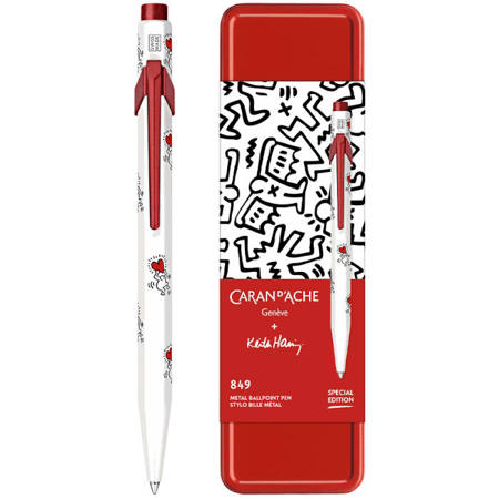 Εικόνα της Ballpoint Pen Caran D΄ache 849 Keith Haring λευκό