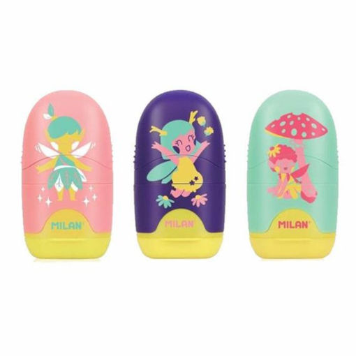 Εικόνα της Ξύστρα με γόμα Milan Fairy Tale Ass. 4701116FR