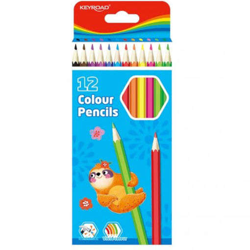 Keyroad ξυλομπογιές 12 τεμαχίων – σετ με βασικά χρώματα για ζωγραφική στο σχολείο ή το σπίτι – EAN 6941288739128