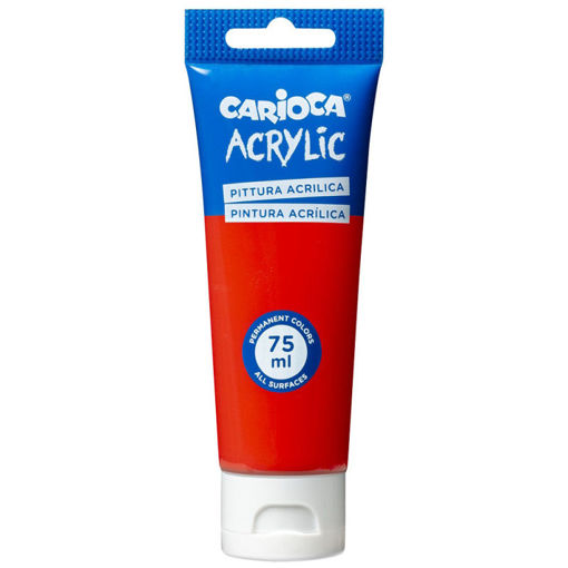 Εικόνα της Acrylic Carioca Vermillion Red 75ml 45244/10