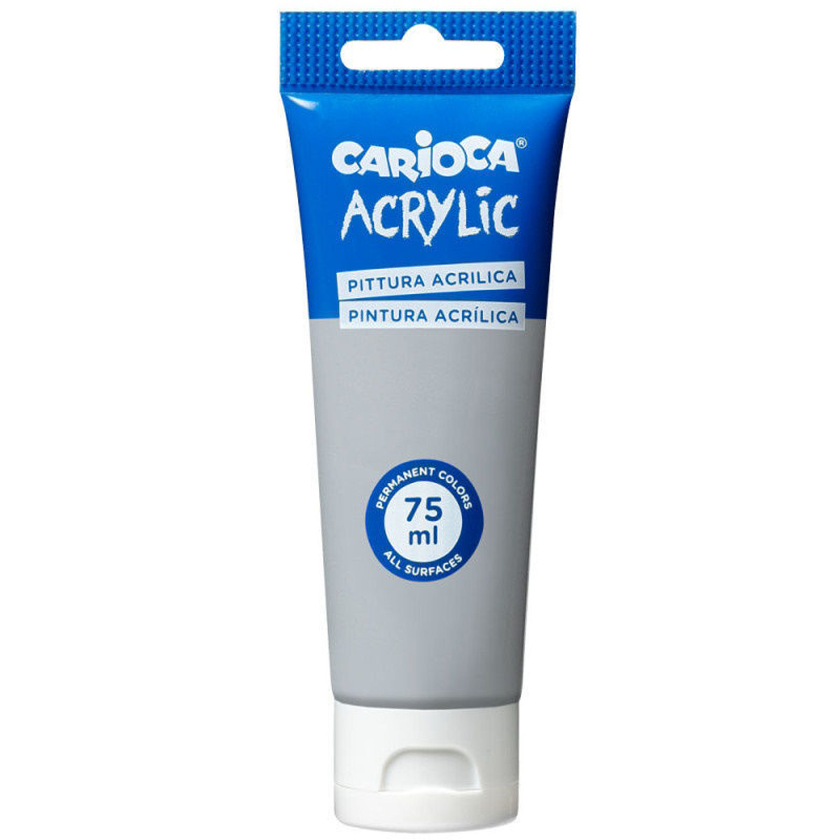 Ακρυλικό χρώμα Carioca Silver 75ml σε ασημί απόχρωση
