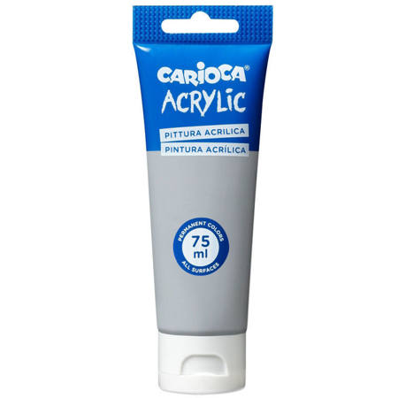 Ακρυλικό χρώμα Carioca Silver 75ml σε ασημί απόχρωση